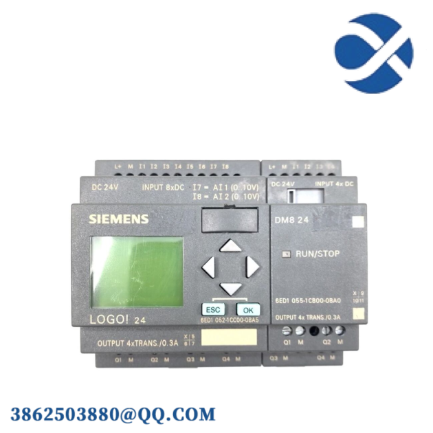 SIEMENS 6ED1-052 CC00-0BA5 LOGIC MODULE WITH DISPLAY